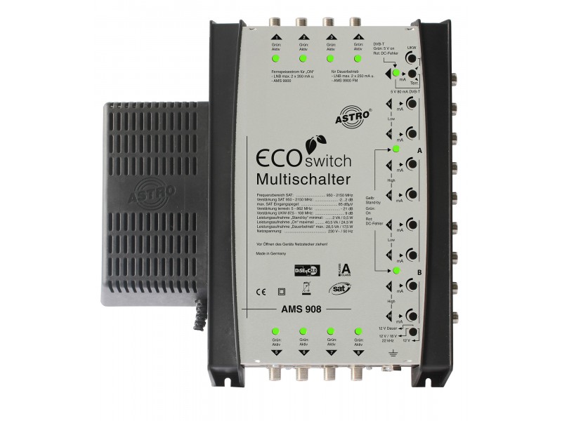 Product: AMS 908 ECOswitch, Premium stand-alone multiswitch